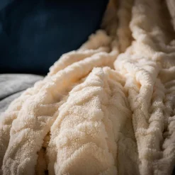 inny Koc kremowy NORDIC 150x200 cm