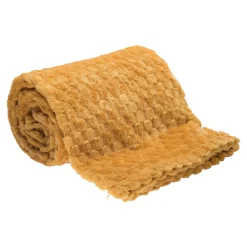 Koc musztardowy SQUADRO 150x200 cm