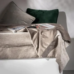 inny Koc na kanapę taupe MICHELLE 138x200 cm