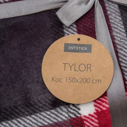 Koce I Narzuty|Estetica Koc w szkocką kratę ciemnoszary TYLOR 150x200 cm