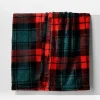 Koc w szkocką kratę zielono-czerwony TYLOR 150x200 cm