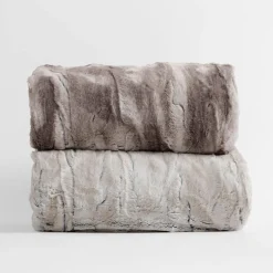 inny Koc włochacz szarobrązowy OSLO 200x200 cm