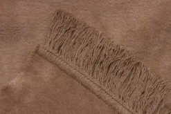 Koc z bawełną jasny brąz 150x200 cm