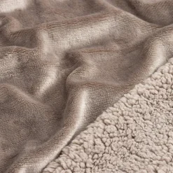 inny Koc z sherpą brązowy CASMIR 130x160 cm