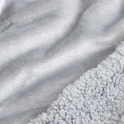 Koce I Narzuty|inny Koc z sherpą szary CASMIR 130x160 cm