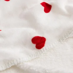 inny Koc zimowy SHERPA RED HEARTS 150x200 cm