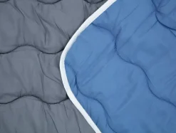 Estetica Kołdra całoroczna dwustronna szaro-niebieska DUALO 160x200 cm