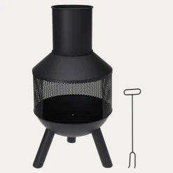 inny Kominek ogrodowy metalowy 37x76 cm