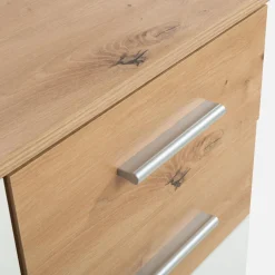 Komody|FORTE Komoda 3 - drzwiowa z szufladami IKOLI biała