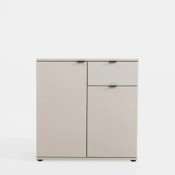 Komody|FORTE Komoda 2- drzwiowa z szufladą GANYMEDE jasny beż