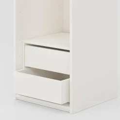 ADBOX Komoda biała do szafy z 2 szufladami 100 cm S