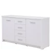 Komody|Exline Komoda biała GRAZ 2D4S