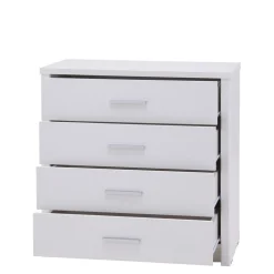 Komody|Exline Komoda biała GRAZ 4S