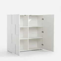 Dzieci Komoda biała nowoczesna dwudrzwiowa PATRIK