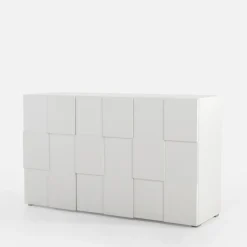 Dzieci Komoda biała nowoczesna trzydrzwiowa PATRIK