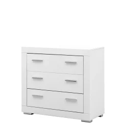 Komody Dla Dzieci|Komody|FORTE Komoda biała z 3 szufladami SNOW