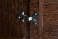 DiTrendi Komoda ciemny brąz szeroka trzydrzwiowa PARIS