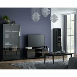 Komoda czarna BRODWAY 3D3S