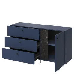 LENART Komoda do salonu granatowa LIV