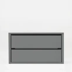 Akcesoria Do Szaf|ADBOX Komoda do szafy INNER II z 2 szufladami BASIC 75 szara