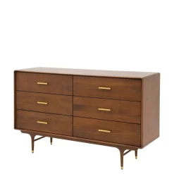 Komody| Komoda drewniana z 6 szufladami SATTA