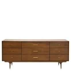 Komody| Komoda drewniana z 9 szufladami SATTA