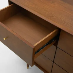 Komody| Komoda drewniana z 9 szufladami SATTA