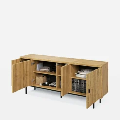 Komody|LENART Komoda 4-drzwiowa LUCIA 174 cm