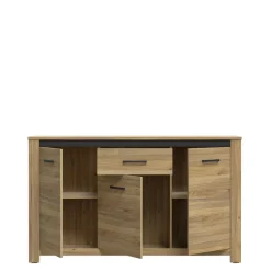 FORTE Komoda 3-drzwiowa z szufladą SAN CAYETANO