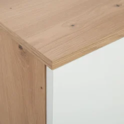 FORTE Komoda 2-drzwiowa z szufladami IKOLI biała