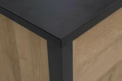 Komody|FORTE Komoda industrialna szeroka z szufladami i półkami HIGH ROCK