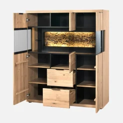 inny Komoda loftowa wysoka z oświetleniem NAPOLI