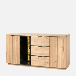 Komody|inny Komoda loftowa z oświetleniem NAPOLI