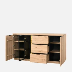 Komody|inny Komoda loftowa z oświetleniem NAPOLI