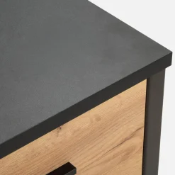 Exline Komoda MALI 2D4S dąb craft/czarny