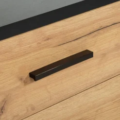 Exline Komoda MALI 2D4S dąb craft/czarny