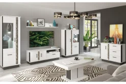 Komody|Furni Home Komoda MARCO 1D3S z oświetleniem