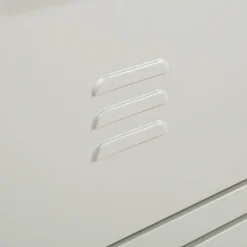 Dzieci inny Komoda metalowa z szufladami BLEIZ jasnoszara