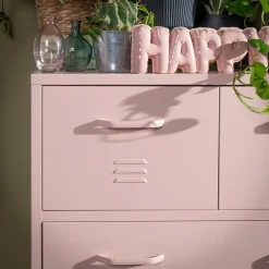 inny Komoda metalowa z szufladami BLEIZ brzoskwiniowa