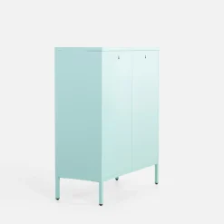 Komody|inny Komoda metalowa z szufladami BLEIZ turkusowa