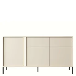 INFINI Komoda niska z 2 szufladami beżowa DAST