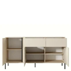 INFINI Komoda niska z 2 szufladami beżowa DAST