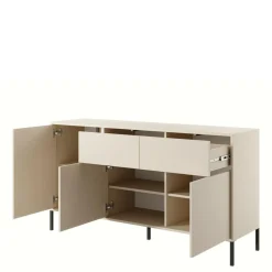 INFINI Komoda niska z 2 szufladami beżowa DAST