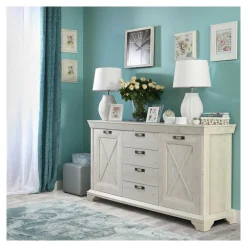 Komody|FORTE Komoda styl prowansalski szeroka KASHMIR