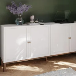 FORTE Komoda szara z szufladą PENKRIDGE 199.3 cm