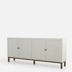 FORTE Komoda szara z szufladą PENKRIDGE 199.3 cm