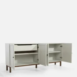 FORTE Komoda szara z szufladą PENKRIDGE 199.3 cm