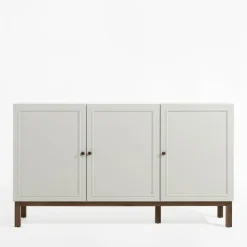 Komody|FORTE Komoda szara z szufladą PENKRIDGE 149.6 cm