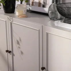 Komody|FORTE Komoda szara z szufladą PENKRIDGE 149.6 cm