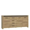 FORTE Komoda szeroka z 4 szufladami SAN CAYETANO